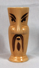 Vintage Fu Manchu Face Ceramic Tiki Mug Glass...