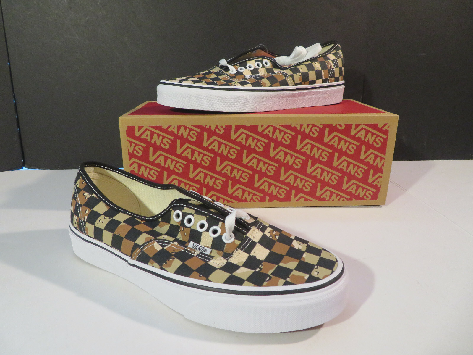 desert camo checkered vans