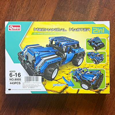 Qihui Mechanical Master 2 in 1 Remote Controlled Vehicle Blocks 443pcs 8005