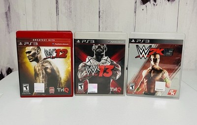 WWE PS3 Video Games W 12 W 13 2K15 Lot Bundle