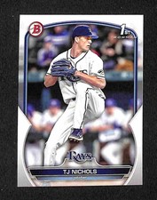 2023 Bowman Draft - TJ Nichols 1st Bowman #BD-153 Rays Prospect