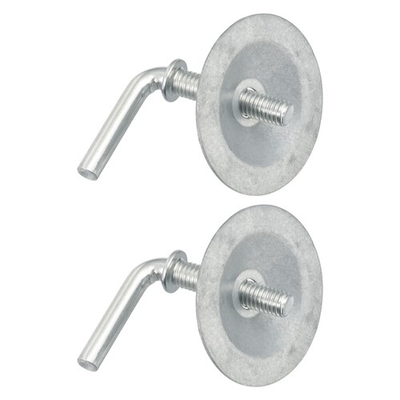 #ad 2 Set Fan Base Screw 7 Shaped Screw with Large Washer Fan M8 Screw Silver $22.21