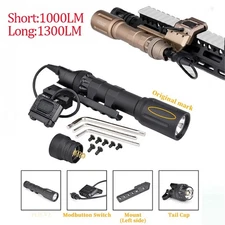 Tactical Metal Flashlight PLH/V2&Offset Mount Base ModButton Pressure Switch Set