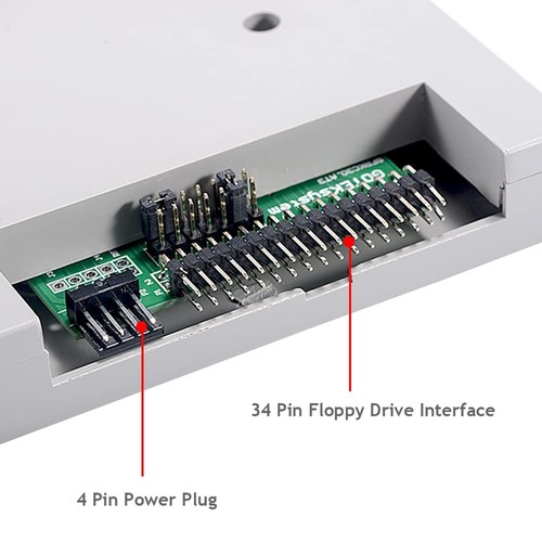 Gotek SFR1M44-U100 3,5 pouces 1,44 Mo émulateur lecteur de disquette SSD USB gris - Photo 2/9