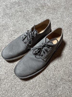 John Varvatos USA Gray Canvas Shoes Men s Size 8 M Lace-Up Casual Dress Shoes