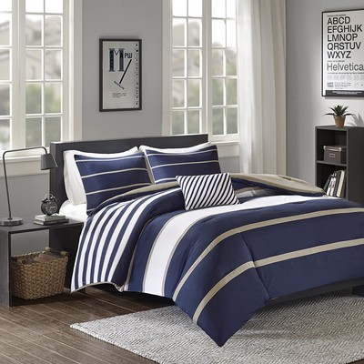 Comfort Spaces Casual Comforter Set Sporty Design, Vibrant Color, Acti