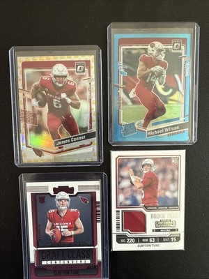 AZ Cardinals Lot Michael Wilson RC /299 James Conner /149 Clayton Tune Patch