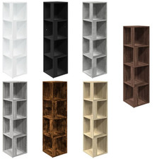 Tall Corner Cabinet Storage Living Room Slim Storage Display Cupboard Unit