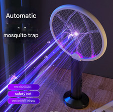 2 in 1 Electric Fly Swatter  Mosquito Killer Lamp with 4000V Indoor Outdoor  
