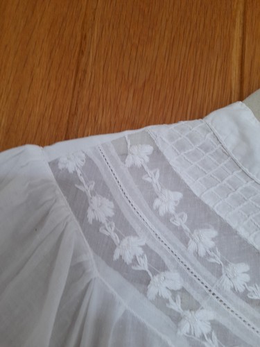 Abito da notte vintage Miss Selfridge stile vittoriano 100% cotone - Foto 4 di 8