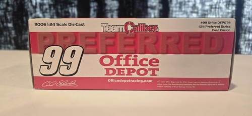 2006 Carl Edwards #99 Office Depot Red Chrome SIGNED with COA 1:24 #119 of 600 - Picture 12 of 13