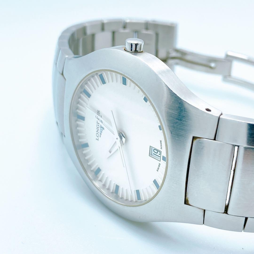 Longines Opposition L3.617.4 Quartz Date White Dial Men's Watch