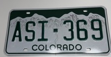 Amerikanisches Nummernschild Metall - Colorado USA