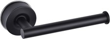 Toilet Paper Holder, Matte Black Stainless Steel Suction Cup Wall Mount,