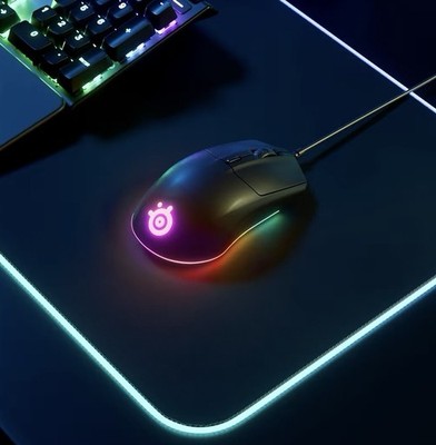 SteelSeries Rival 3 Wired Optical Gaming Mouse 3 Zone RGB, Black