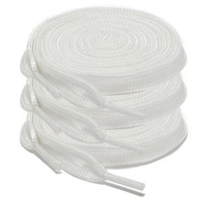 3pair 3/8" Double Layer Flat Athletic Shoe Laces Strings for Sneakers 54 Inch