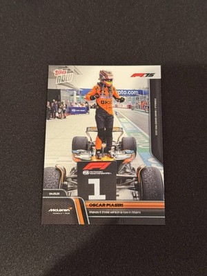 Oscar Piastri Wins 3 In A Row Miami 2025 Formula 1 Topps NOW Card 34  In Hand