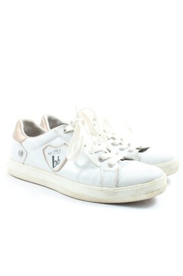 BRUNO BANANI Schnürsneaker Damen Sneaker Gr. DE 36 weiß-bronzefarben Casual-Look