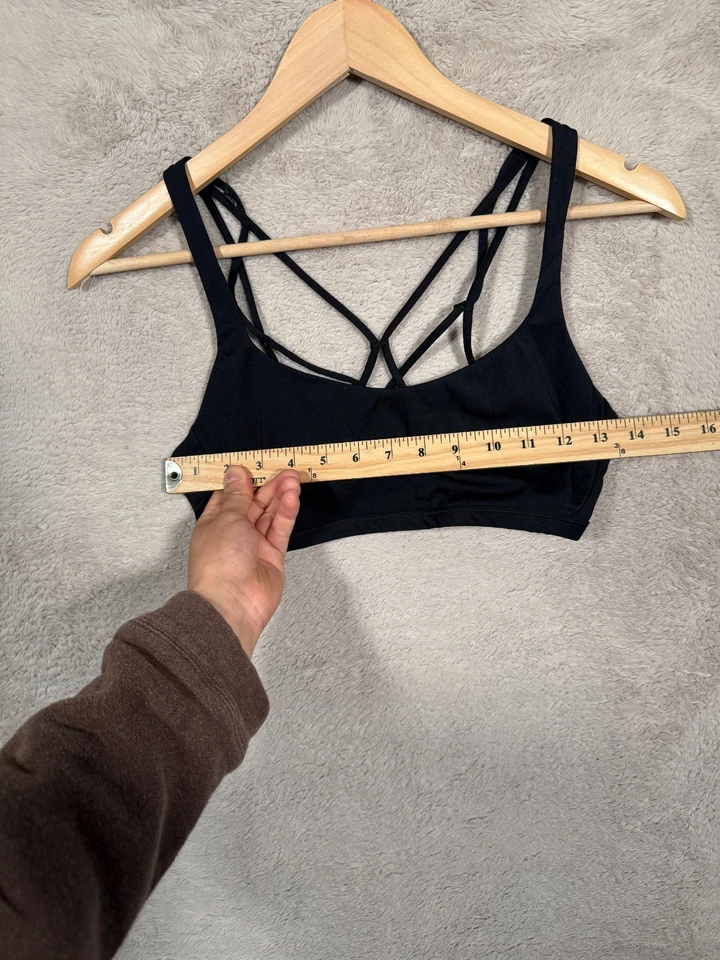 Lululemon Free to Be Bra Wild Strappy Back Black Women’s Size 6 - Image 3 of 4