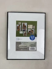 Mainstays - Black 8x10” Or 5x7" Matted Front Loading Picture Photo Frame NEW
