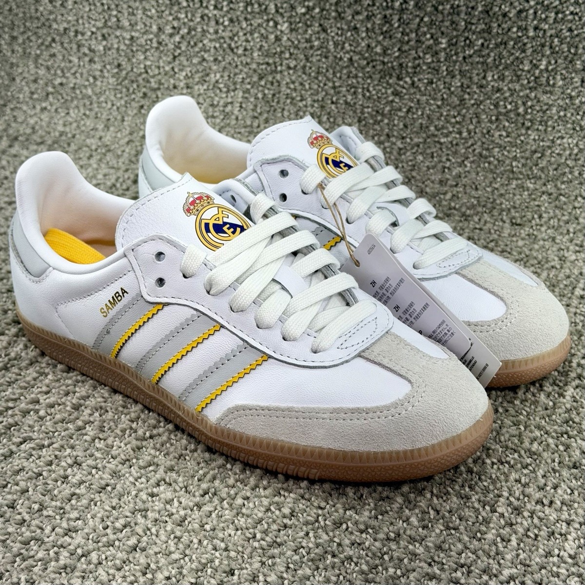 adidas gazelle silver green womens Adidas Samba Classic | Men's | (Real Madrid) White/Grey/Gum main image 1