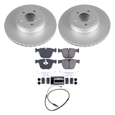 For BMW X6 2019 PowerStop CPK8426-23 Z23 Evolution Geomet Plain Rear Brake Kit
