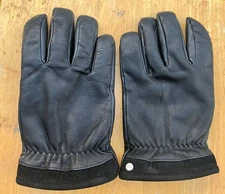 UGG Men’s Fur Lined XL Black Leather Kidskin & Suede Gloves Comfort Cozy EUC