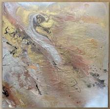 TEXTURED CONTEMPORARY MODERN ABSTRACT ACRYLIC PAINTING On 90 x 90cm Large Canvas