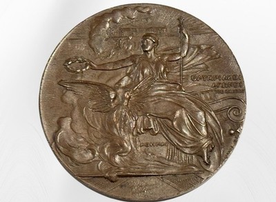 Rare 1896 Bronze Participation Medal - First Modern Olympic Games Held In Athens