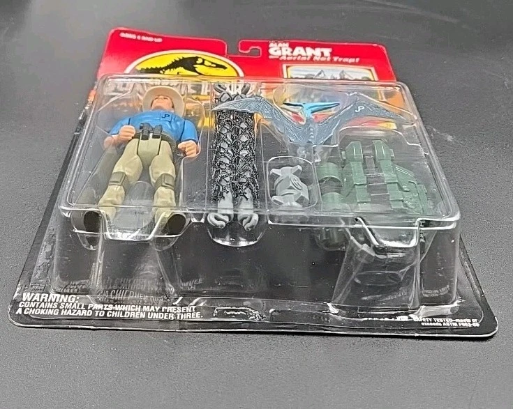 1993 Jurassic Park Alan Grant 带 Arial Net Trap Kenner 系列 1 全新 + 卡 MOC + — 第 4/4 张图片