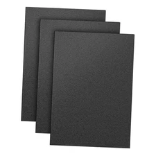 Pack ABS Plastic Sheet 12" x 16" 1/8" Thick (mm), High 12" x 16"x 1/8" 3 Black
