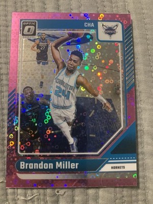 Brandon Miller 2024-25 Donruss Optic #’ed 24/25 Jersey Match - Hornets