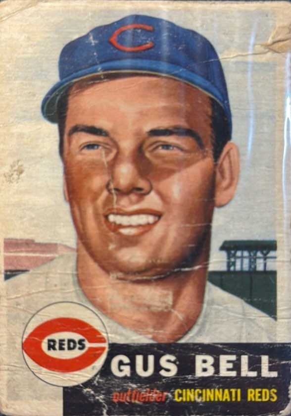 1953 Topps #118a Gus Bell Cincinnati Reds