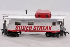 Tyco HO Scale Silver Streak traditional Cupola caboose with smokestack