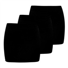 Womens Plain High Waisted Mini Skirt Ladies Bodycon Casual Pencil Short Skirt