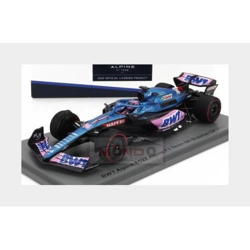 1:43 SPARK Renault F1 A522 #14 5Th Brazilian Gp 2022 Fernando Alonso S8555 - Immagine 2 di 2