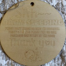 Baby Room Sign Baby Sleeping Wooden Sign