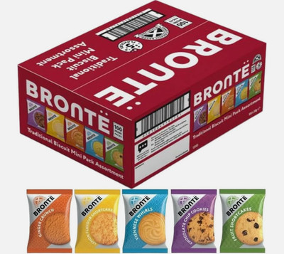 Bronte Kekse 100 Mini Packungen Sortenbox 100x 30g Brontë 5 Sorten Kekse