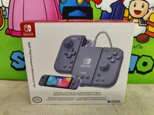 HORI Split Pad Compact Attachment Set (Slate Gray) for Nintendo Switch Open Box