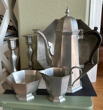 Set caffè vintage Gorham Octette peltro PH 1,3,4,7,8 (2)