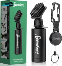 Pro Golf Club Brush Cleaner Clamp 4 Oz of Water, Premium Golf Accessories