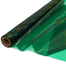 Iridescent Green Cellophane Wrap Roll 34" Wide x 50 Ft Baskets Gifts