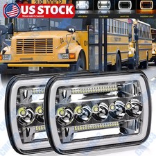 Dot Approved Pair 150w 5x7 7x6 Led Headlights For International 3800 School Bus Dot Approved Pair 150w 5x7 7x6 Led Headlights For International 3800 School Bus
