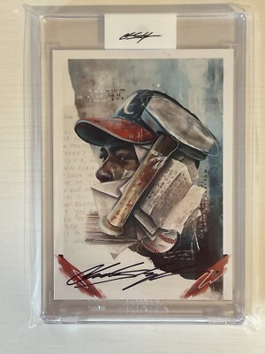 Topps Project 70 Hank Aaron By Chuck Styles Companion Mail Day Artist Autograph