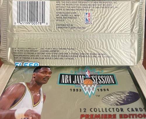 1993-94 FLEER NBA JAM SESSION Basketball PACK 12 Cards Tall JORDAN US IMPORT RAR - Bild 18 von 18