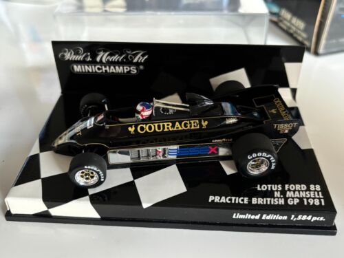 Minichamps 1/43 Lotus Ford 88 "British GP 1981" Nigel Mansell *RARE*