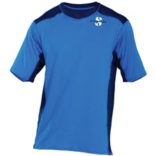 ScubaPro Aegean Rash Guard Mens, C - Flow, Short Sleeve UPF50 - Blue Size S