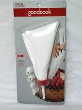 NEW- sealed pkg.- GoodCook Icing Bag- 6 pc.- Five Decorating Tips