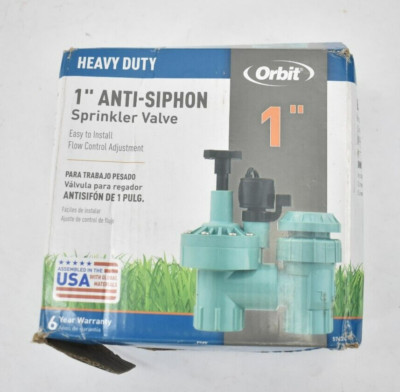 Orbit 1'' Anti Siphon Sprinkler Valve Easy Installation Heavy Duty 576424-20