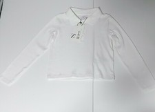 Zara Long Sleeves Rib Polo Shirt Button Closure For Boys Size 8 Years